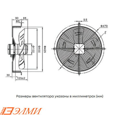  Вентилятор ELM-FM400-4P1